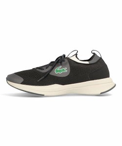 ラコステ スニーカー レディース ランスピンニット01211 RUN SPIN KNIT 0121 1 LACOSTE SF00652 ブラック/オフホワイト