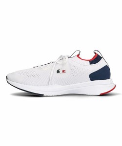 ラコステ スニーカー レディース ランスピンニットOLY01211 RUN SPIN KNITOLY 0121 1 LACOSTE SF00742 ホワイト/ネイビー/レッド