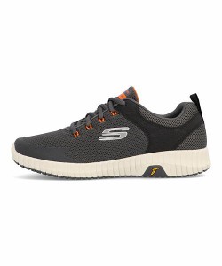 スケッチャーズ スニーカー メンズ エリートフレックスプライム ELITE FLEX PRIME-TAKE OVER SKECHERS 232212 チャコール/オレンジ