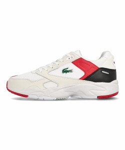 ラコステ ローカット スニーカー メンズ ストーム96ロウ07211 STORM 96 LO 0721 1 LACOSTE SM00851 ホワイト/レッド