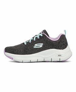 スケッチャーズ スニーカー レディース コンフィーウェーブ ARCH FIT-COMFY WAVE SKECHERS 149414 ブラック/ラベンダー