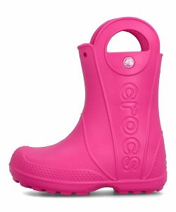 クロックス レインブーツ 長靴 女の子 ハンドルイット HANDLE IT RAIN BOOT KIDS crocs 12803 キャンディーピンク