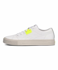 プーマ ローカット スニーカー メンズ エヴァー EVER PUMA 383029 ホワイト/イエローアラート/ニンバスクラウド