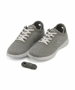 スケッチャーズ スニーカー レディース 軽量 GO STEP LITE - CHAMP SKECHERS 14713 グレー