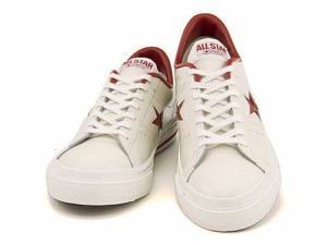 コンバース ローカット スニーカー メンズ ワンスターJ ONE STAR J converse 32346512 ホワイト/レッド