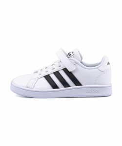 アディダス ローカット スニーカー 女の子 グランドコートC GRANDCOURT C adidas EF0109 ランニングホワイト/コアブラック/ランニングホ