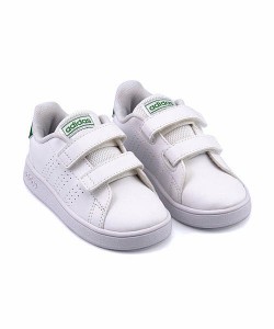 アディダス ローカット スニーカー 女の子 アドバンコートI ADVANCOURT I adidas EF0301 フットウェアホワイト/グリーン/グレーツー