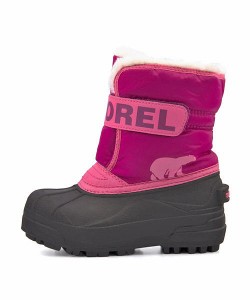 ソレル ウィンターブーツ 女の子 チルドレンスノーコマンダー CHILDRENS SNOW COMMANDER SOREL NC1960 トロピックピンク/D