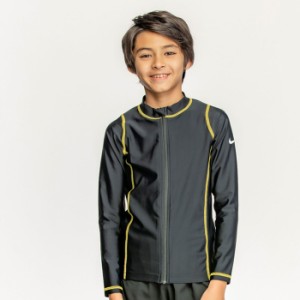 【あす着】(パケット便送料無料)NIKE ナイキ スクール水着 SS24 BOYS ロングスリーブF/Z UV ハイドロガード 男子/ボーイズ 学校水泳授業