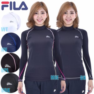 あす着(パケット便送料無料)FILA フィラ レディース COMP長袖ハイネック マルチフィットネス/スポーツウェア 吸水速乾/UVカット 445-406