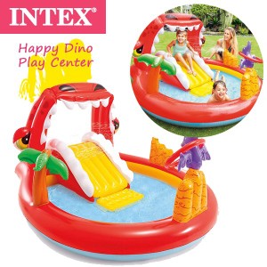INTEX(インテックス) ハッピー ダイノ プレイ センター プール 57163 子供 水遊び 自粛 アウトドア 屋外 お庭 ベランダ