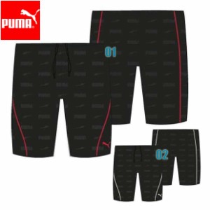 あす着(パケット便送料無料)PUMA プーマ スクール水着 ロングレングス AOPスイムパンツ2 ジュニア/ボーイズ/男子 938422