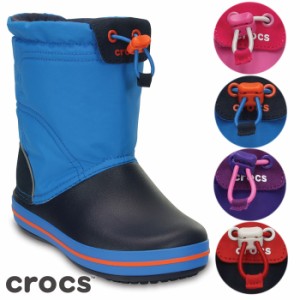 あす着CROCS（クロックス）crocband lodgepoint boot kids・クロックバンド ロッジポイント ブーツ キッズ 15.5-21.0cm 147-601