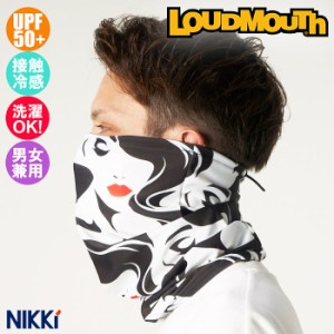 あす着(パケット便送料無料)LOUDMOUTH ラウドマウス ネックゲイター LOUD MASK BUFF バフタイプマスク/フェイスカバー 接触冷感 360度UV