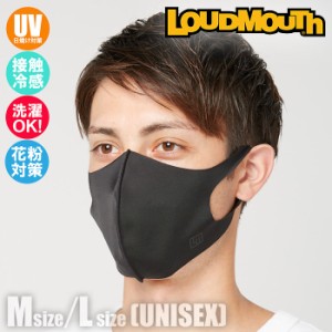 あす着(パケット便送料無料)LOUDMOUTH ラウドマウス マスク M/Lサイズ フェイスカバー LOUD MASK 990-703 998:Black（ブラック）