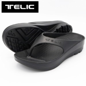 あす着 TELIC テリック W-FLIPFLOP 厚底 BLACK(ブラック) メンズ リカバリーサンダル スイム/トライアスロン