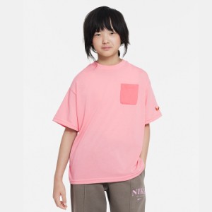 ナイキ 半袖 Tシャツ キッズ ジュニア 女の子 男の子 子供用 おしゃれ nike トップス ドロップショルダー 春夏秋 130cm 140cm 150cm 160c