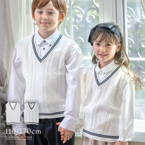 ニット ベスト 入学式 卒業式 女の子 男の子 服装 Vネック ニット 男女兼用 制服 スクール フォーマル子供服 スクールキッズ 小学生小学