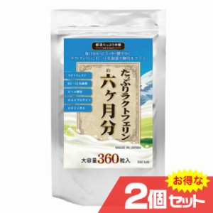 たっぷりラクトフェリン＋濃縮乳酸菌 EC-12＋酵母 6ヵ月分 2個セット ダイエット サプリ プロテイン)〔mr-1644-2〕