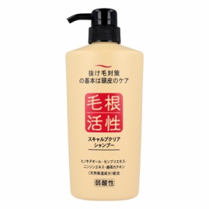 スキャルプクリア シャンプー 550mL 抜け毛対策 スカルプ 毛髪 頭皮 ニオイ 弱酸性 フレッシュマリンの香り〔mr-3108〕