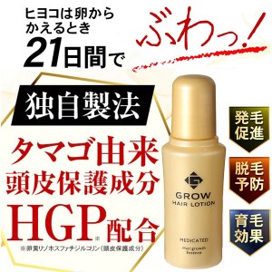 薬用育毛剤 グローヘアローション HGP 配合 発毛促進 脱毛予防 育毛 頭皮 スカルプ 頭皮環境 毛根 抜け毛 予防 薄毛〔mr-3292〕