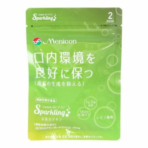 2week めにサプリ Sparkling お茶カテキン レモン風味 14日分 42粒入 機能性表示食品 サプリメント 口内環境 口臭 歯垢 メニコン〔mr-375