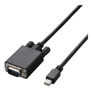 ELECOM AD-MDPVGA20BK Mini DisplayPort-VGA変換ケーブル 2m ブラック メーカー直送