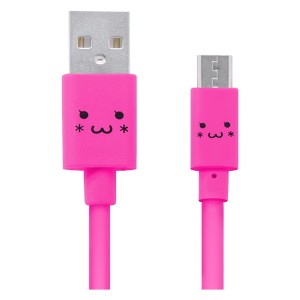 ELECOM MPA-FAMB2U12CPN 特販・通販専用 microUSBケーブル 2A出力 1.2m カラフル ピンク