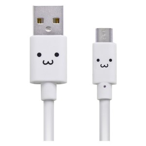 ELECOM MPA-FAMB2U12CWH 特販・通販専用 microUSBケーブル 2A出力 1.2m カラフル ホワイト