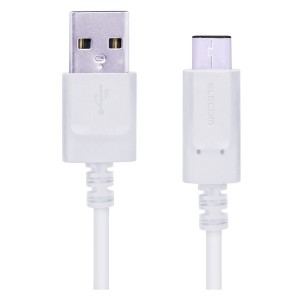 ELECOM MPA-AC05NWH スマートフォン用USBケーブル USB(A-C) 認証品 0.5m ホワイト