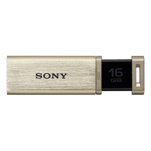 SONY USM16GQX N ゴールド ポケットビットUSM-QX [ノックスライド方式USBメモリー 16GB(USB3.0対応)] メーカー直送