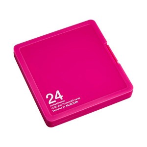 ELECOM CMC-SDCPP24PN ピンク [メモリカードケース/インデックス台紙付き/SD12枚+microSD12枚収納]
