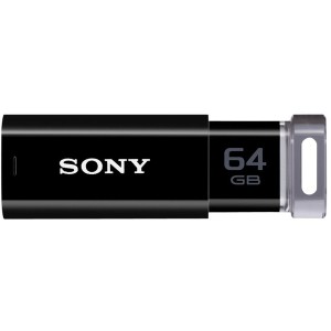 SONY USM64GU (B) ブラック ポケットビット [USBメモリー 64GB]