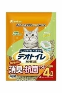 ユニチャーム デオトイレ 飛び散らない消臭・抗菌サンド4L