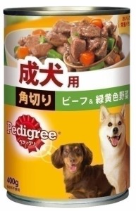 マースジャパン P16成犬用角切りビーフ&緑黄色野菜400g