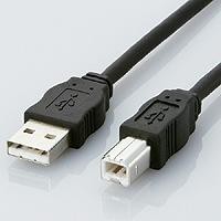 ELECOM USB2-ECO30 ブラック [3.0m エコUSBケーブル(A-B)]