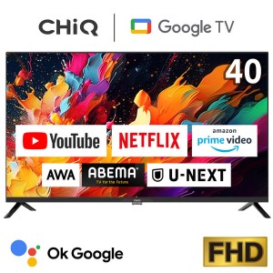 テレビ CHiQ JL40G7EG スマートテレビ 40型 40インチ HDR Chromecast搭載 Googleアシスタント搭載 1年保証 【あす着】