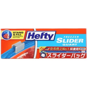 東洋アルミエコープロ 東洋アルミ Hefty(ヘフティ) スライダーバッグ Mサイズ 15枚 冷凍・解凍用 1965