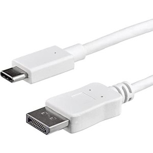StarTech CDP2DPMM1MW ホワイト [USB Type-C-DisplayPort 変換ディスプレイアダプタケーブル 1m 4K/60Hz]