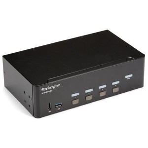 StarTech SV431DHD4KU ブラック [KVMスイッチ/デュアルHDMIモニター/4K30Hz対応/USB 3.0ハブ (4ポート)] メーカー直送