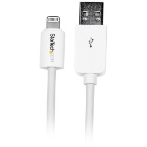 StarTech USBLT3MW ホワイト [iPhone/iPod/iPad対応Apple Lightning-USBケーブル(3m)]