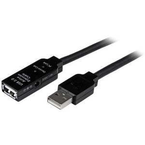 StarTech USB2AAEXT5M ブラック [USB 2.0 アクティブ延長ケーブル 5m Type-A(オス/メス)]