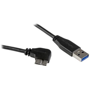 StarTech USB3AU1MRS [マイクロUSBスリムケーブル 1m L型右向き オス/オス]