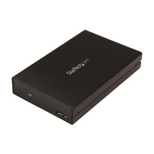 StarTech S251BU31315 ブラック [2.5インチSATA対応SSD/HDDケース USB 3.1(10Gbps)準拠 USB-CまたはUSB-Aポート接続対応]