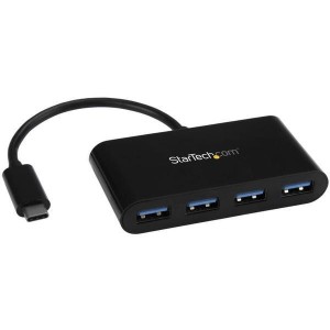 StarTech HB30C4AB ブラック [4ポートUSB 3.0ハブ USB Type-C接続 USBバスパワー対応]