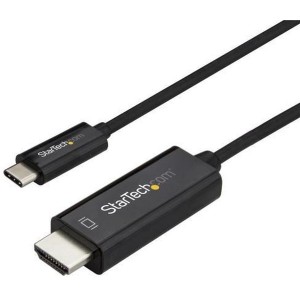 StarTech CDP2HD2MBNL ブラック [USB Type-C-HDMI変換ディスプレイケーブル (2m)]