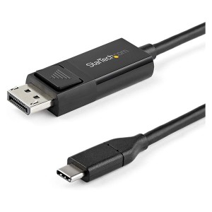 StarTech CDP2DP2MBD ブラック [USB-C-DisplayPort 1.2 変換ケーブル 2m 双方向対応]