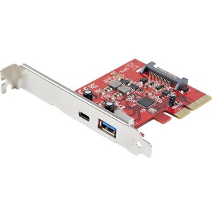 StarTech PEXUSB311AC3 レッド [USB-C増設PCI  Expressインターフェースカード 2ポート10Gbps USB 3.2 Gen 2x1]