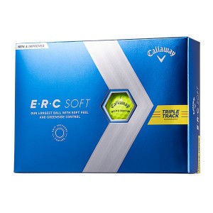 キャロウェイ ERC SOFT  ゴルフボール 2023年 トリプルトラック イエロー 1ダース(12個入り)