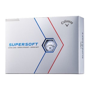 キャロウェイ SUPERSOFT(スーパーソフト) ゴルフボール 2023年 ホワイトグロシー 1ダース(12個入り)【あす着】